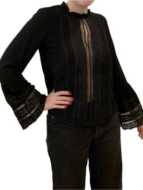 Heartloom Lace Bell Sleeve Blouse Romantic Victorian